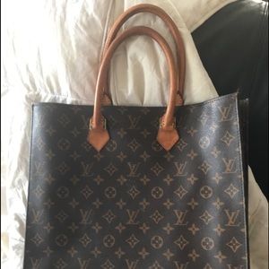 Authentic Louis Vuitton Sac Plat Monogram tote-LV